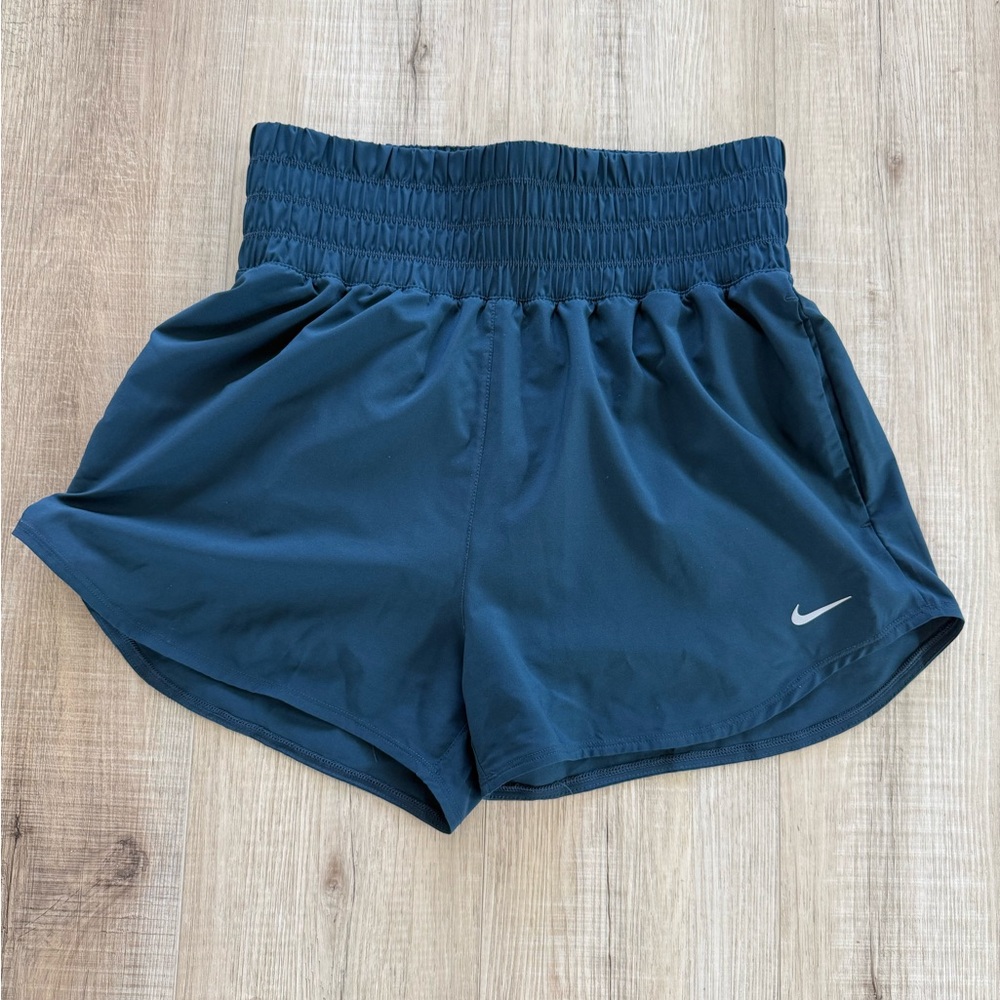 Nike Teal Athletic Shorts with Elastic Waistband